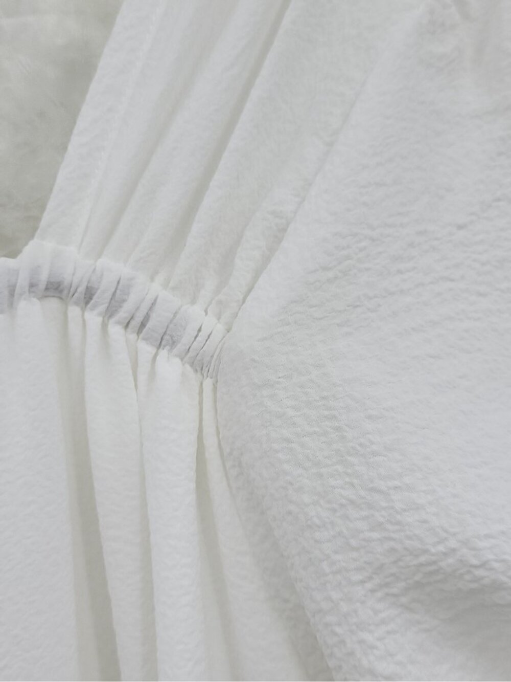 Dex Puff Sleeve  White Tiered Midi Dress Size XL - Picture 6 of 11